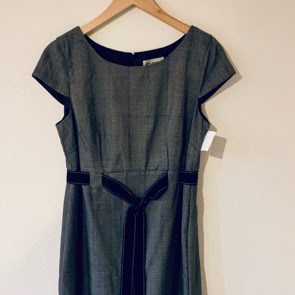 Studio I Gray Plaid Dress
